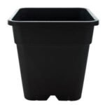 Black Plastic Square Plant Pot 30cm X 30cm 18l 226 P